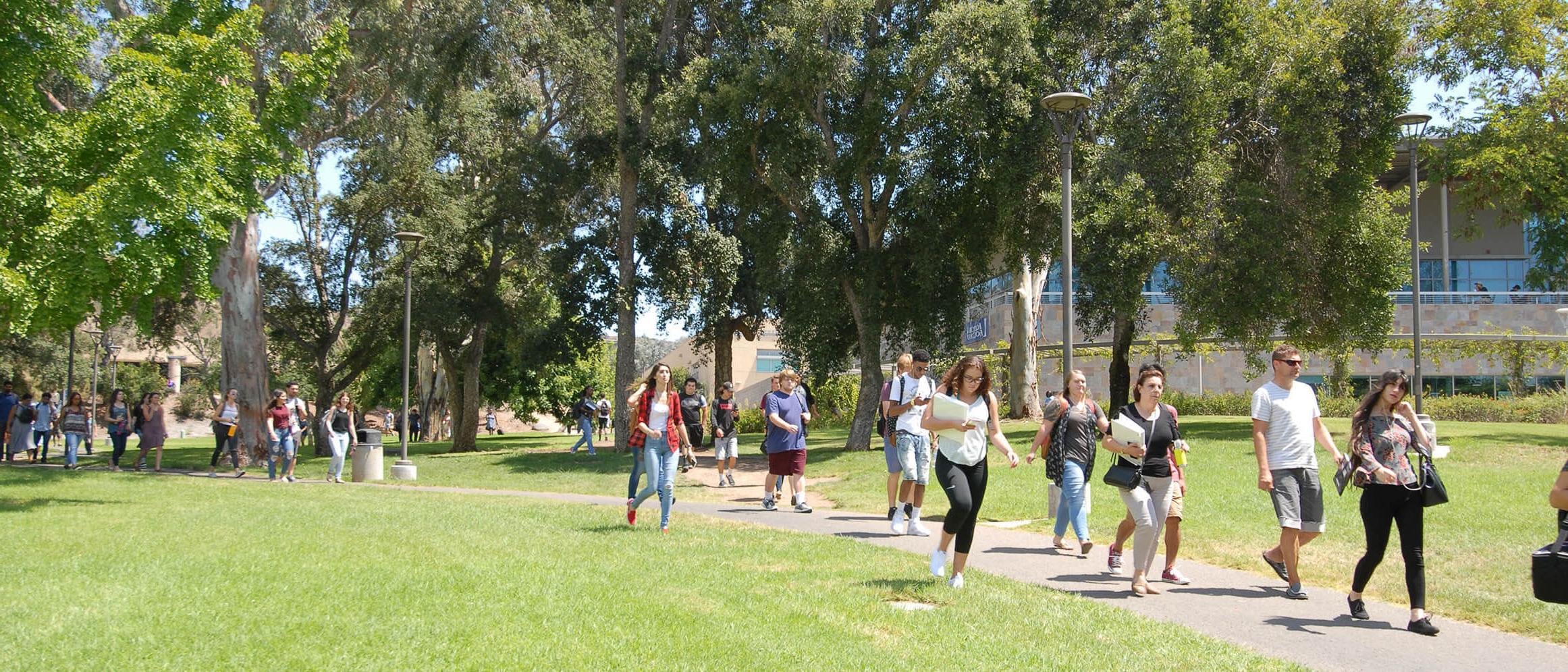 Students on steps